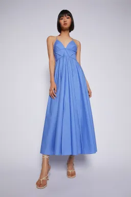 Scanlan Theodore Parachute Cotton Strappy Dress in Mauve Size 6 / XS for rent on The Volte - image 1