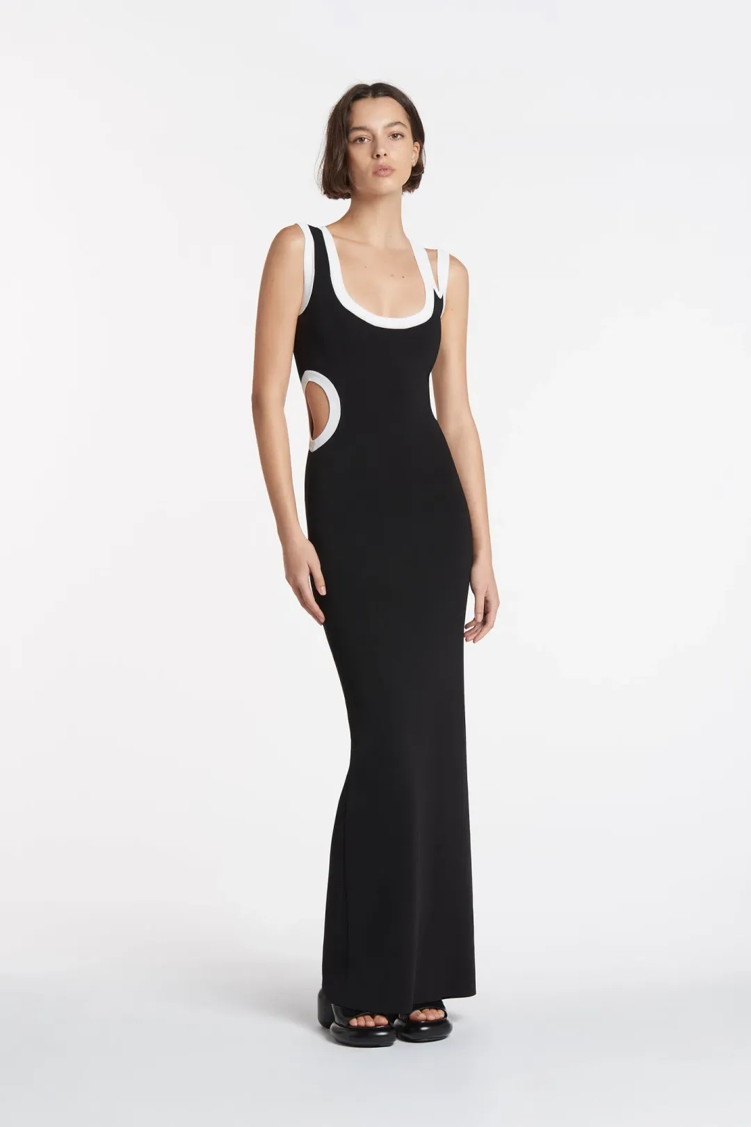 Sir the Label Evalina Cut Out Dress Black Size 0 / Au 6 for rent on The Volte - main image