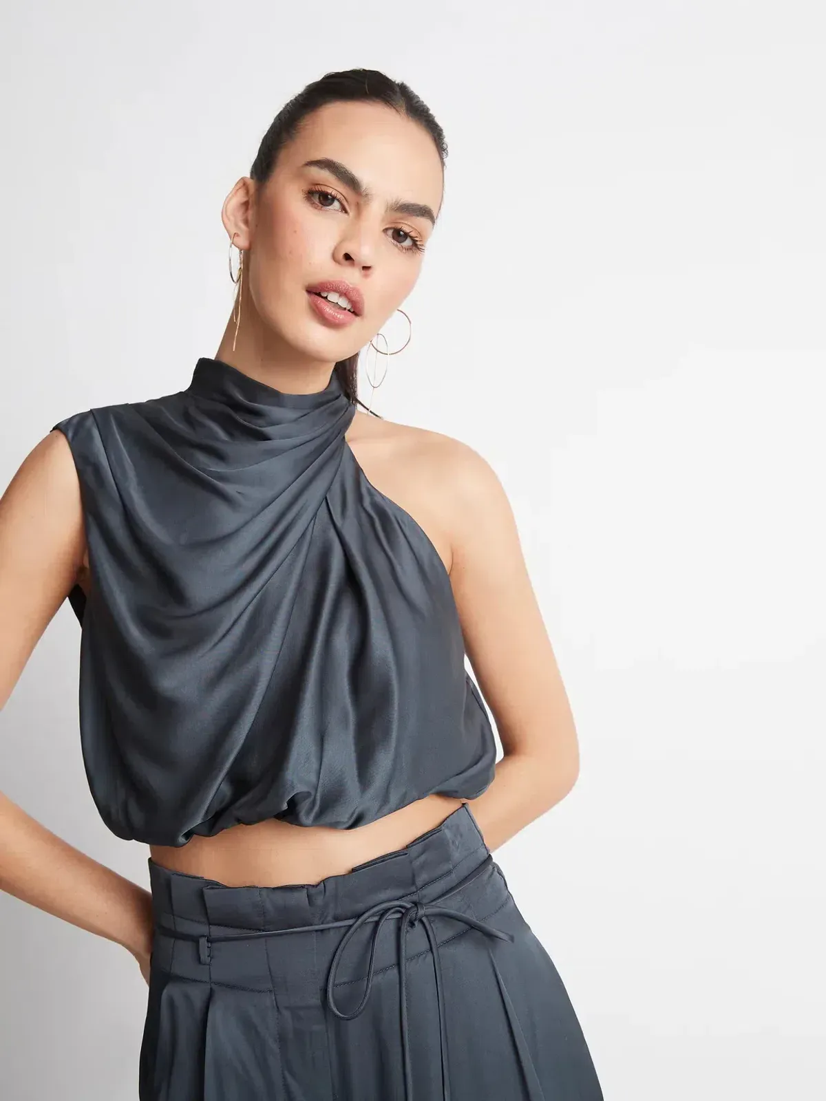 Sheike Gracie Top and Pants Set Grey Size 6 - Image 2