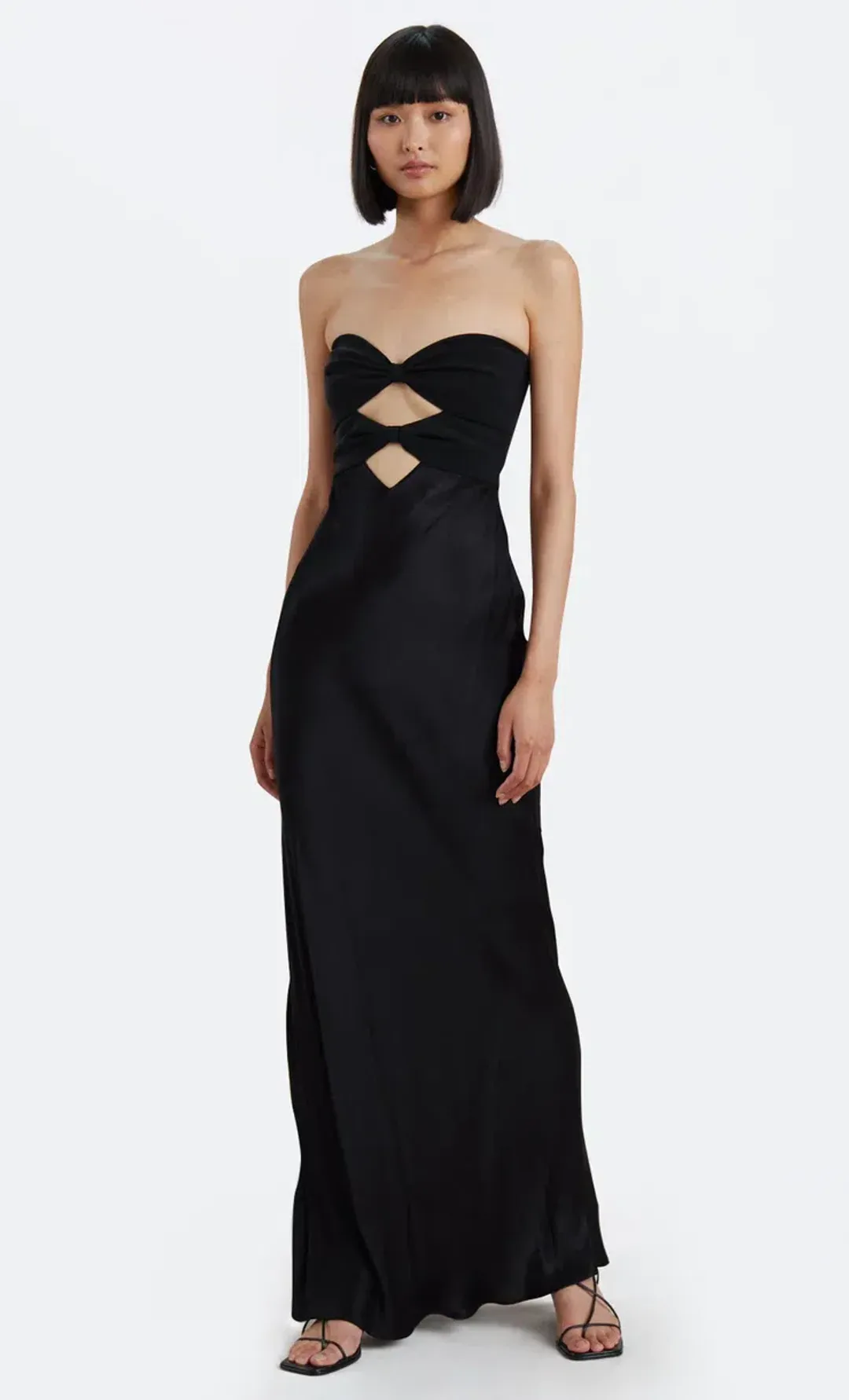 Bec & Bridge Halle Strapless Dress Black Size 6 for rent on The Volte - main image