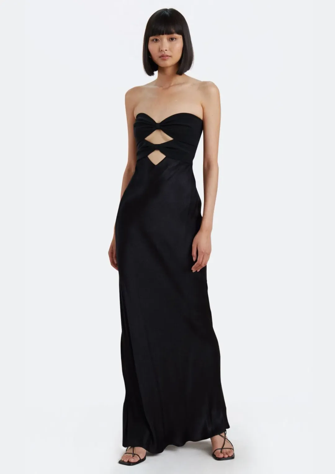 Bec & Bridge Halle Strapless Dress Black Size 6 for rent on The Volte - main image