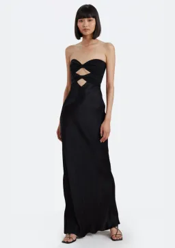 Bec & Bridge Halle Strapless Dress Black Size 6 for rent on The Volte - image 1