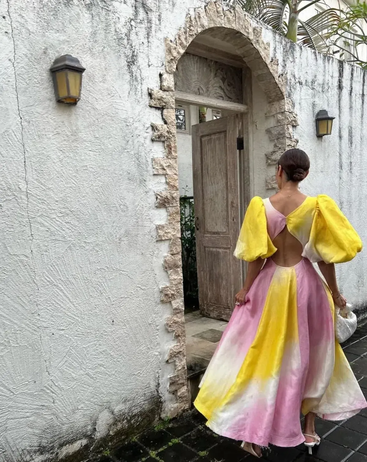 Aje Cloud Burst Midi Dress Tie Dye Print Size 8 - Image 3