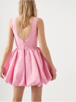 Aje Suzette Bubble Mini Dress Bon Bon Pink Size 10 for rent on The Volte - image 3