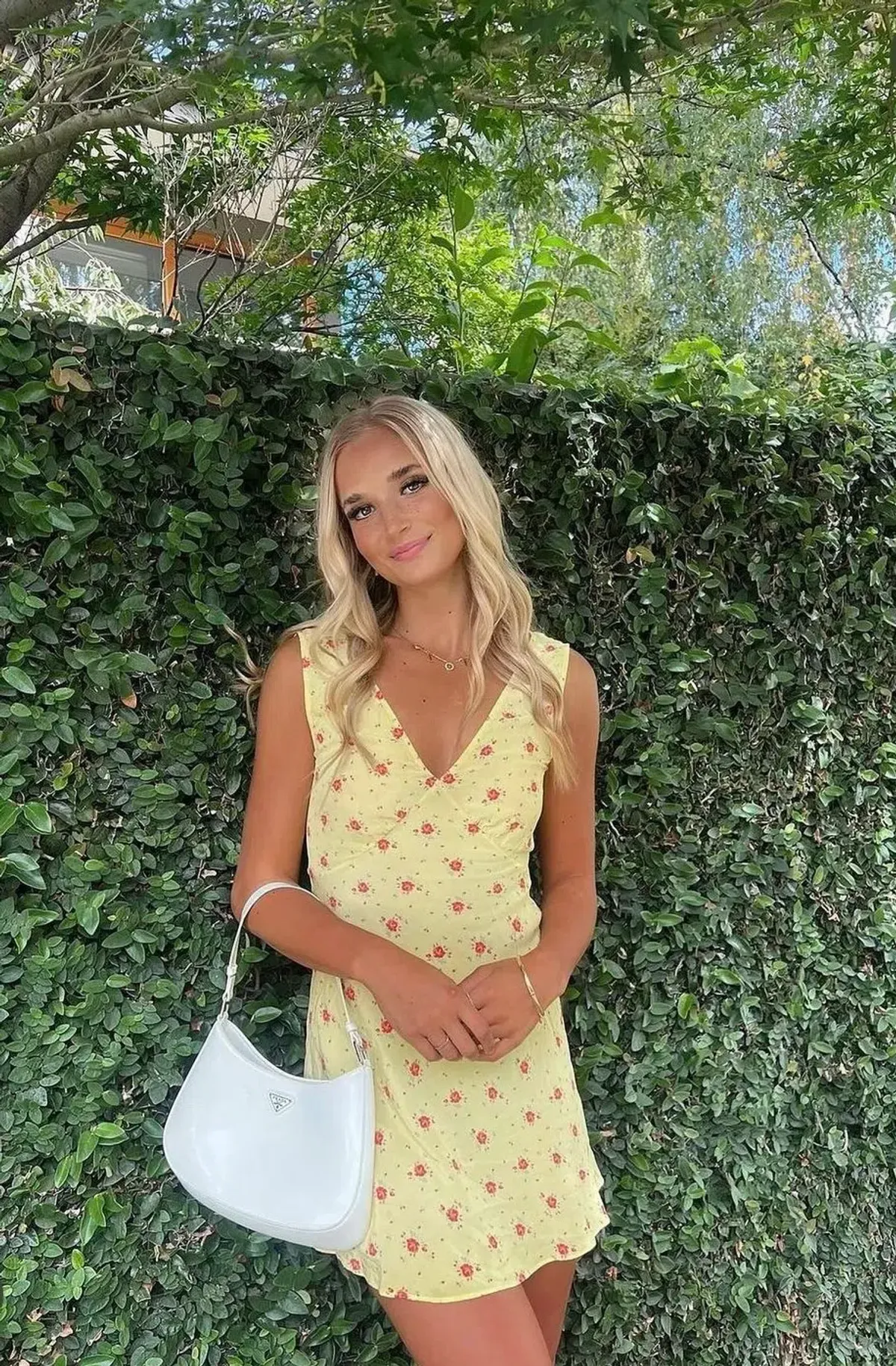 Prada Cleo Brushed Leather Shoulder Bag Chalk - Image 5