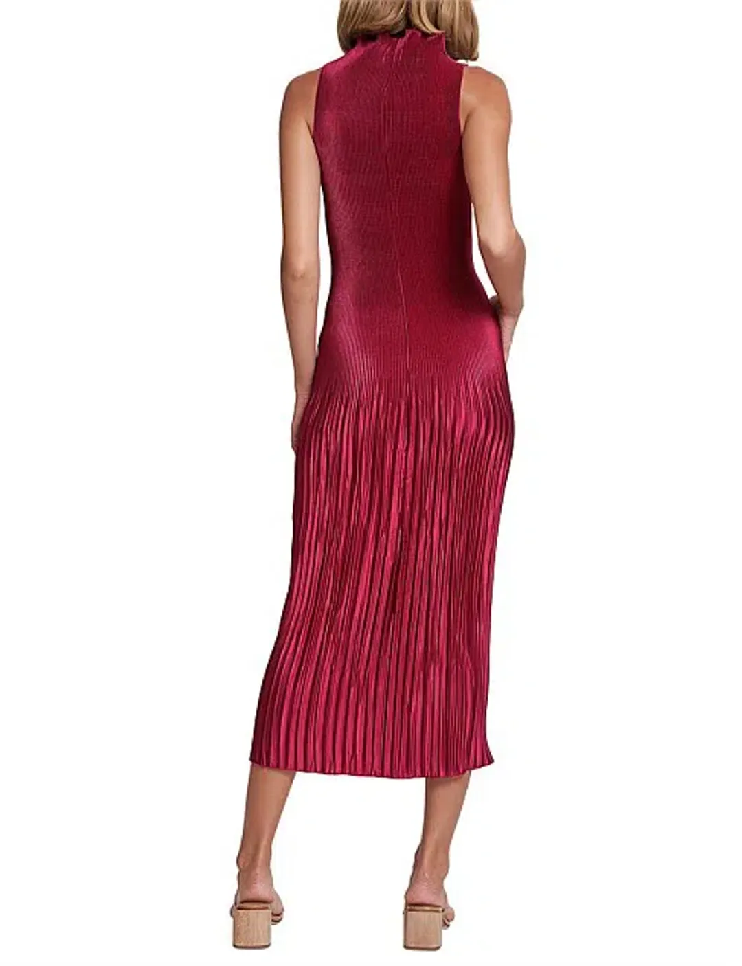 L'Idee Soiree Moss Gown in Ruby Size 10 for rent on The Volte - main image
