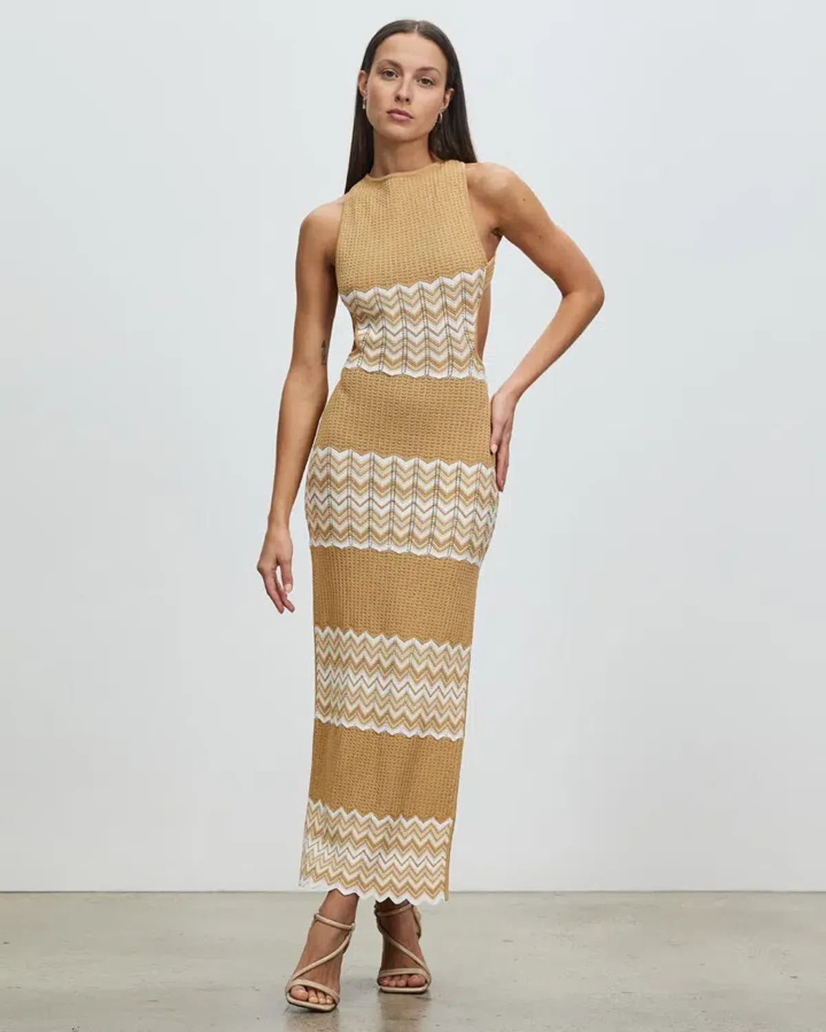 Lover Oslo Maxi Dress Brown Size 6 - Image 1