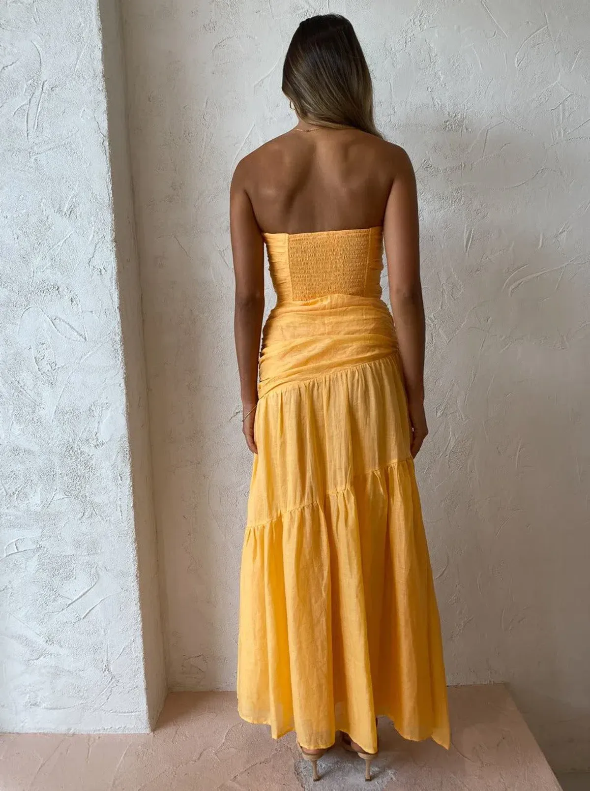 Issy Isles Dress in Orange Sorbet Size 6 - Image 3