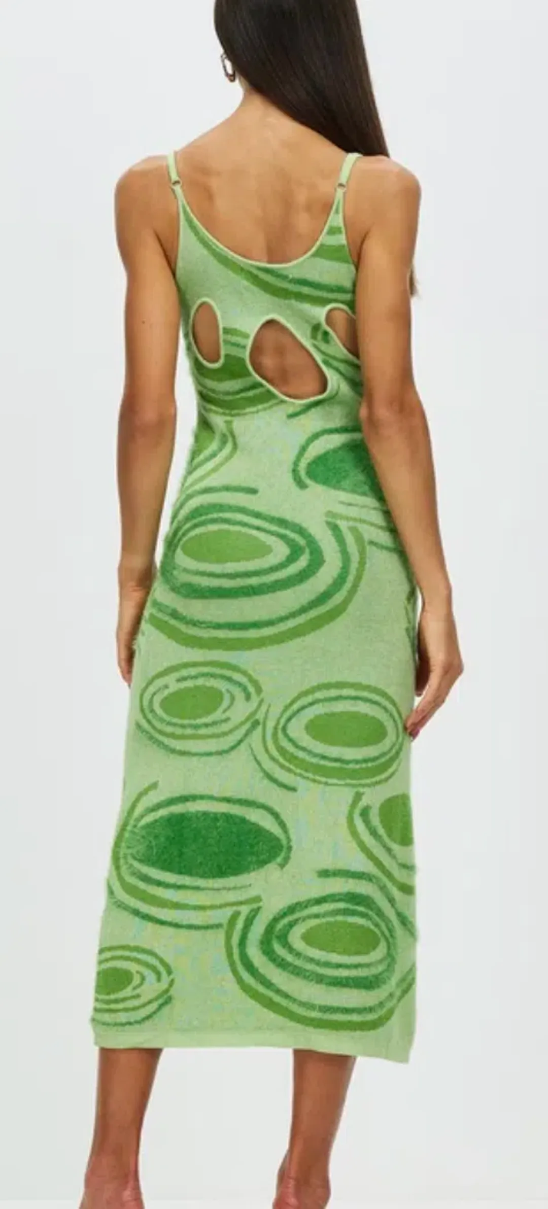 House of Sunny Hockney Dress Green Size 10 for rent on The Volte - main image
