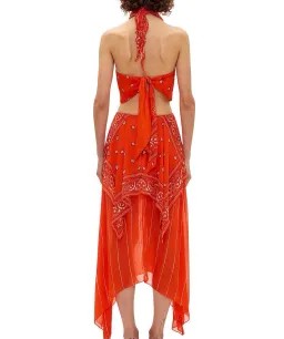 Dion Lee Bandana Knot Dress Red Size 6 for rent on The Volte - image 2