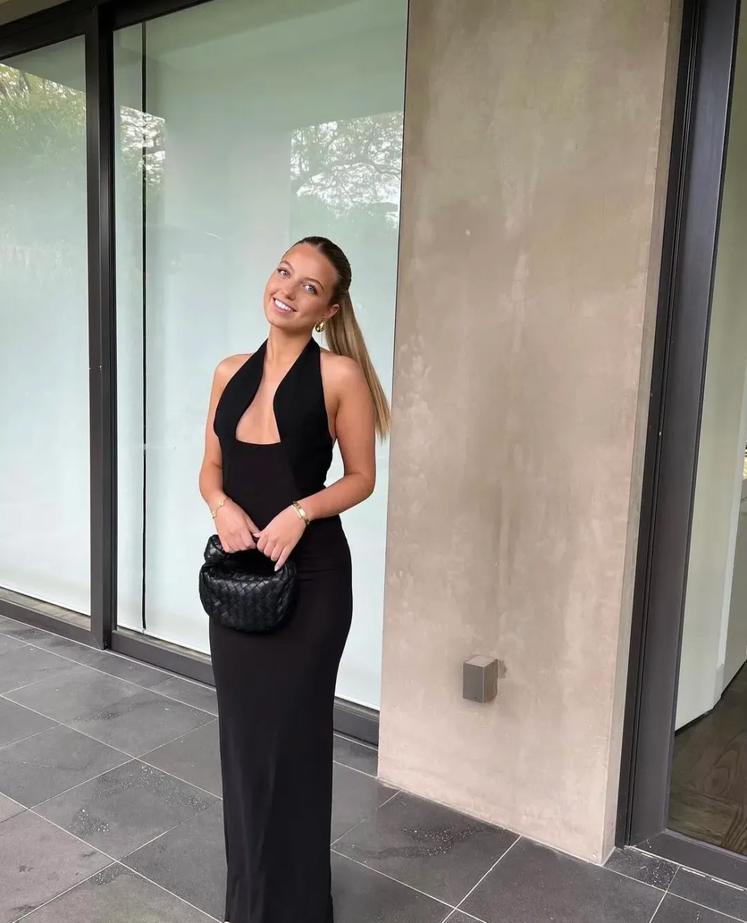 Bottega Veneta Mini Jodie Bag in Black for rent on The Volte - main image