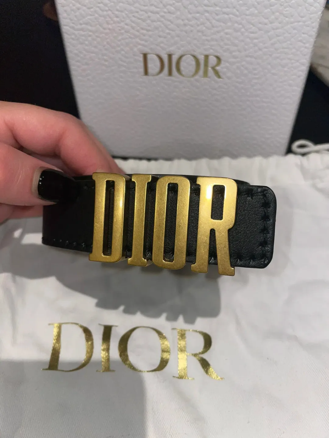 Dior D-Fence Belt Black for rent on The Volte - main image