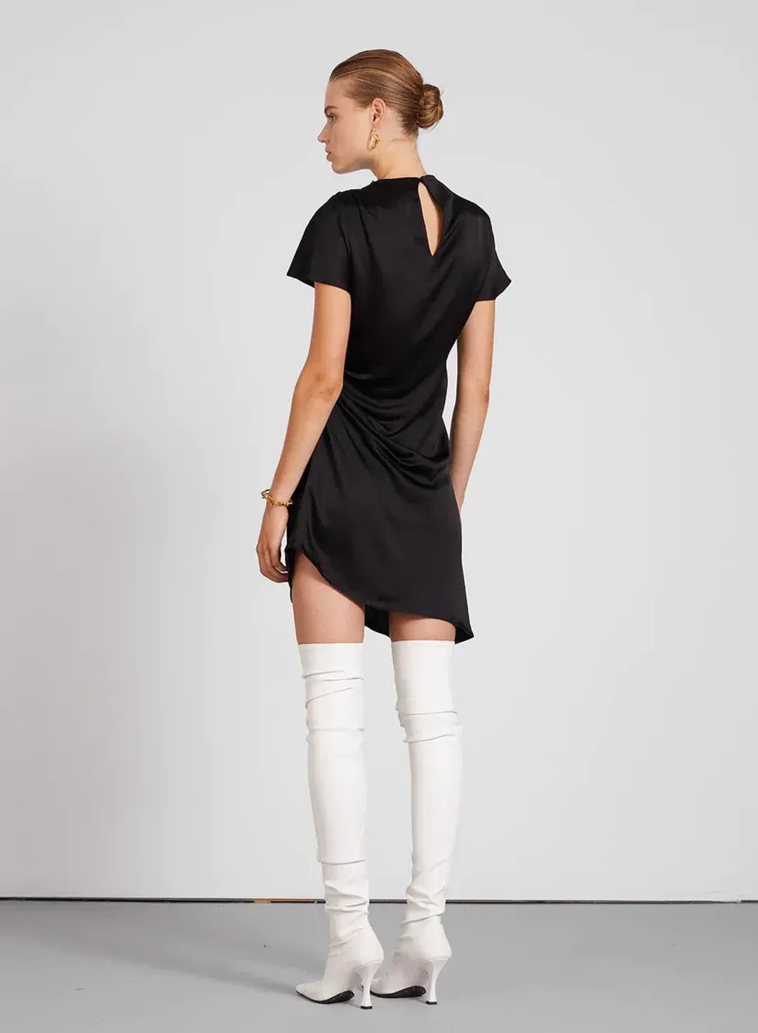 Anna Quan Macey Mini Dress Ebony Size 8 for rent on The Volte - main image