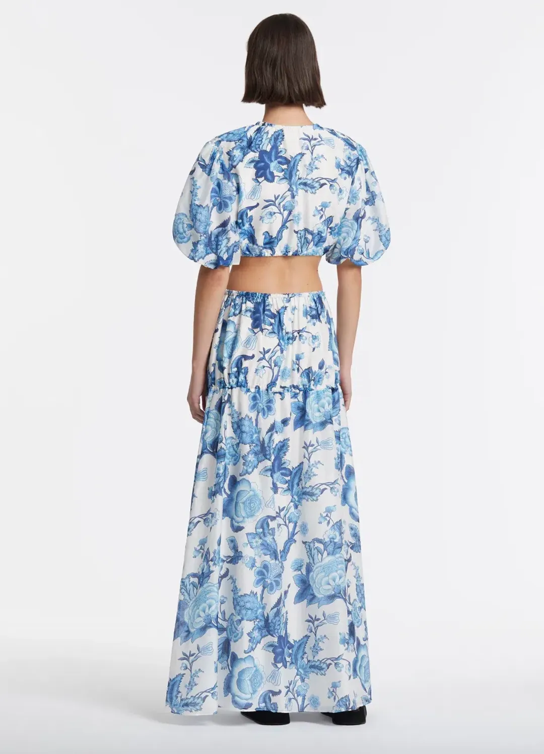 Sir The Label Amaris Puff Sleeve Top & Gathered Skirt Set Floral Size 0 / Au 6 for rent on The Volte - main image