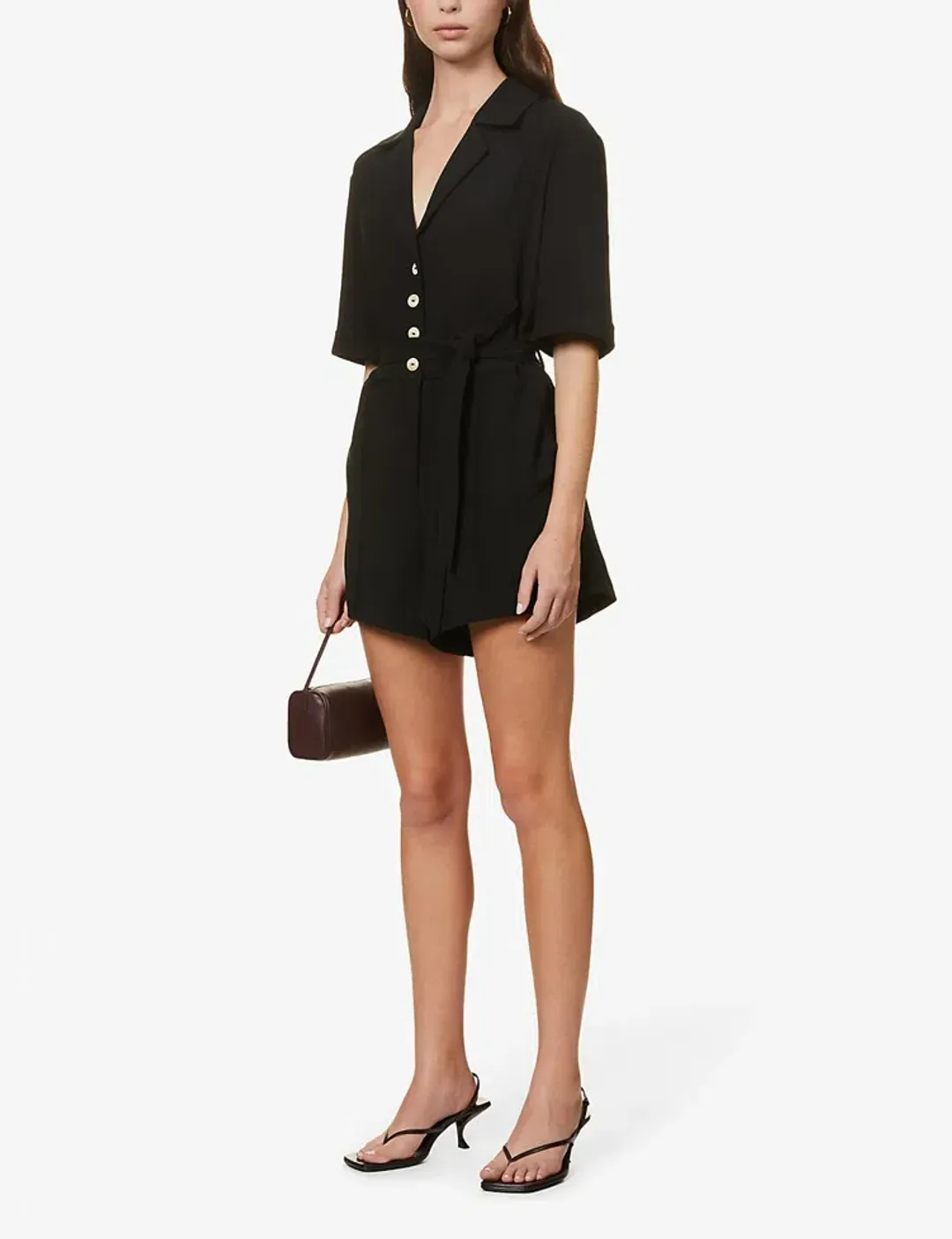 Viktoria & Woods Dalmatian Playsuit Black Size 0 / Au 6 for rent on The Volte - main image