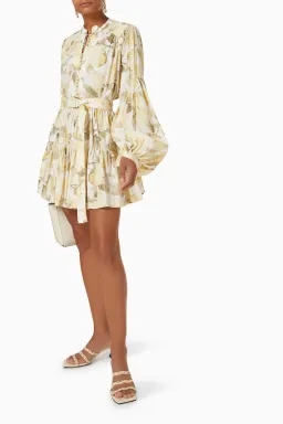 Acler Somerset Dress Hydrangea Floral Size 10 for rent on The Volte - image 1