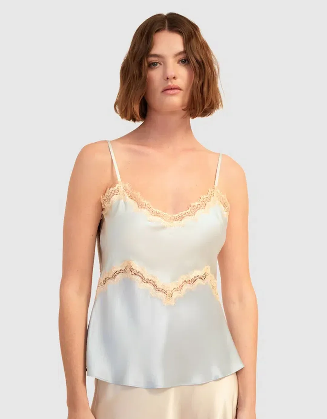 Ginia Hope Lace Cami Blue Size S / Au 8 for rent on The Volte - main image