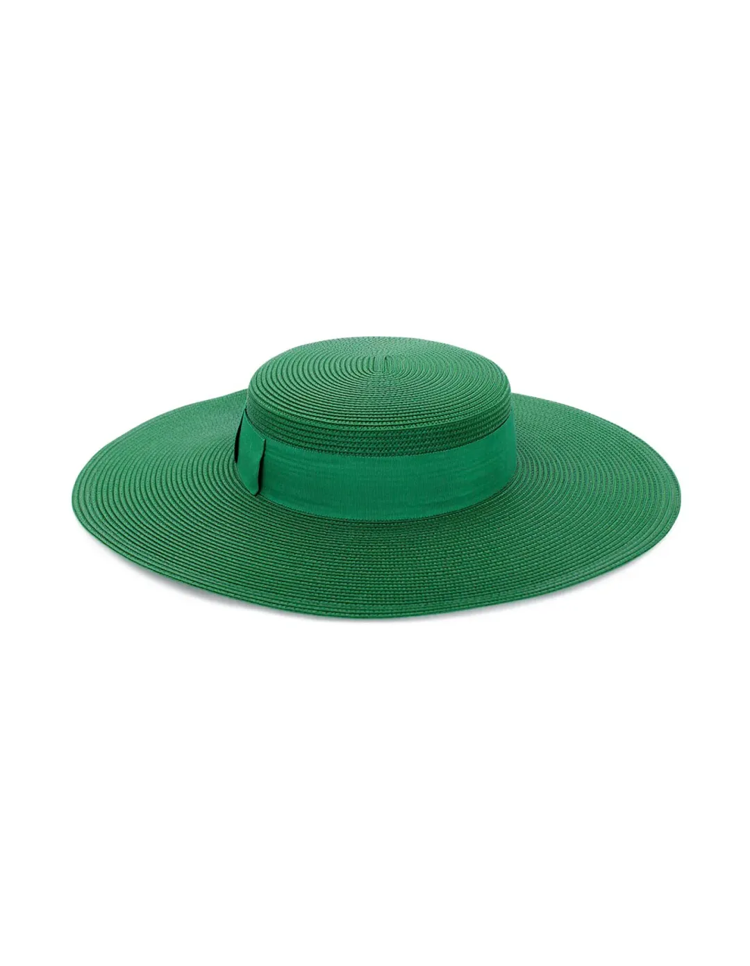 Morgan & Taylor Macy Boater hat in Green for rent on The Volte - main image