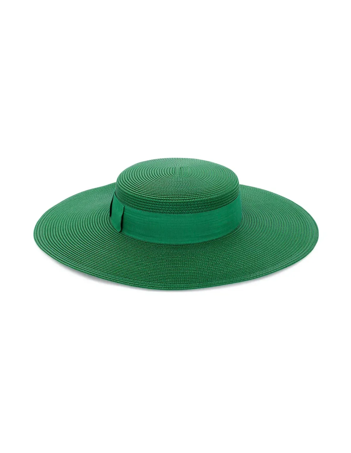 Morgan & Taylor Macy Boater hat in Green - Image 5