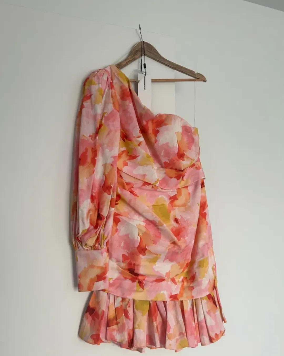 Acler Lawson Pink Floral Dress Size 12 for rent on The Volte - main image
