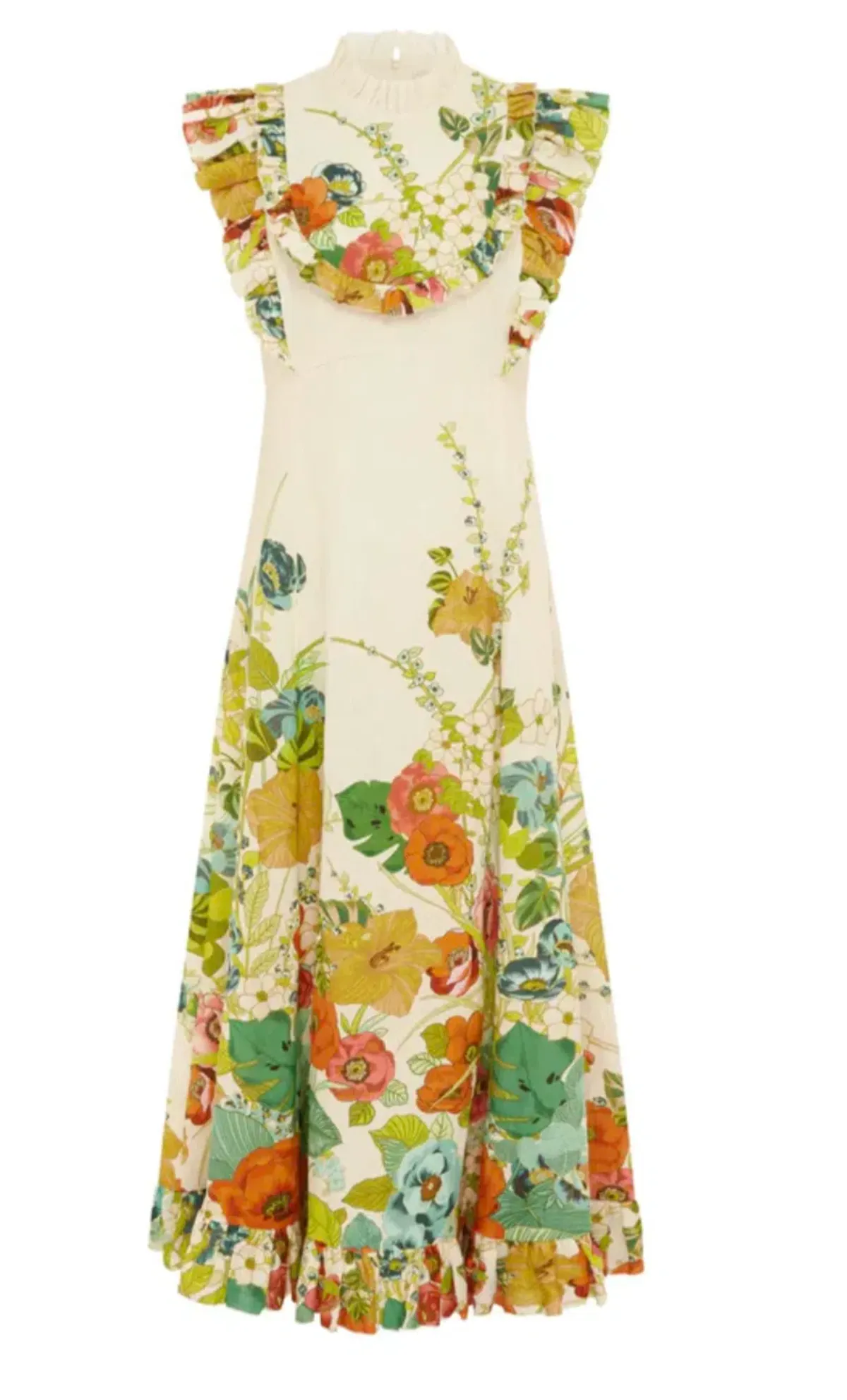 Alemais Constance Midi Dress Floral Size 16 for rent on The Volte - main image