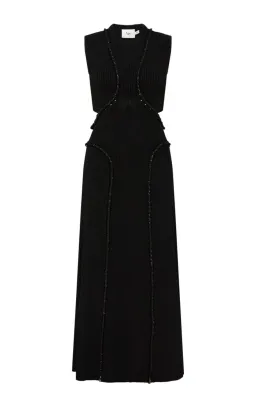 AJE Arp Cut Out Midi Dress Black Size S / Au 8 for rent on The Volte - image 5
