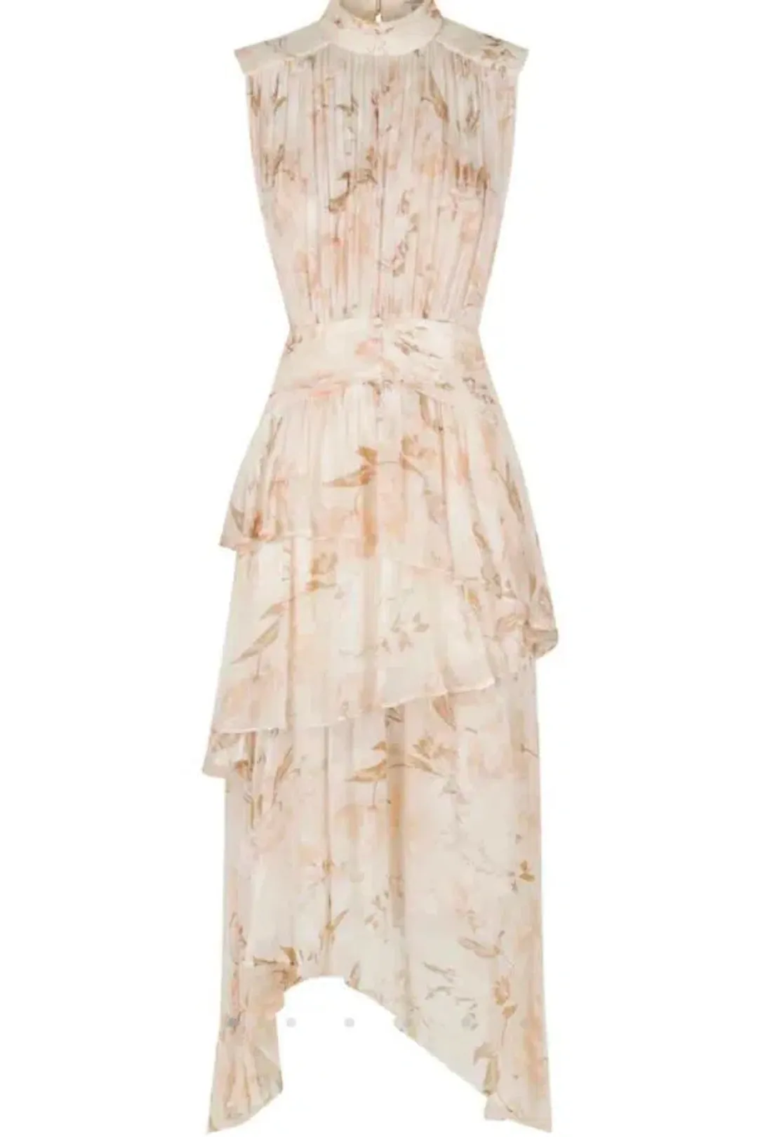 Shona Joy Nina Midi Dress Blush/Multi Size 8 for rent on The Volte - main image