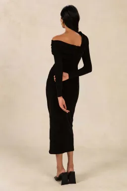 Misha Elenor Slinky Jersey Dress Black Size 10 for rent on The Volte - image 3