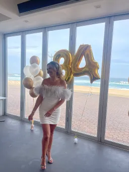 Rachel Gilbert Zion Mini Feathers Dress Ivory Size S / AU 8 for rent on The Volte - image 3