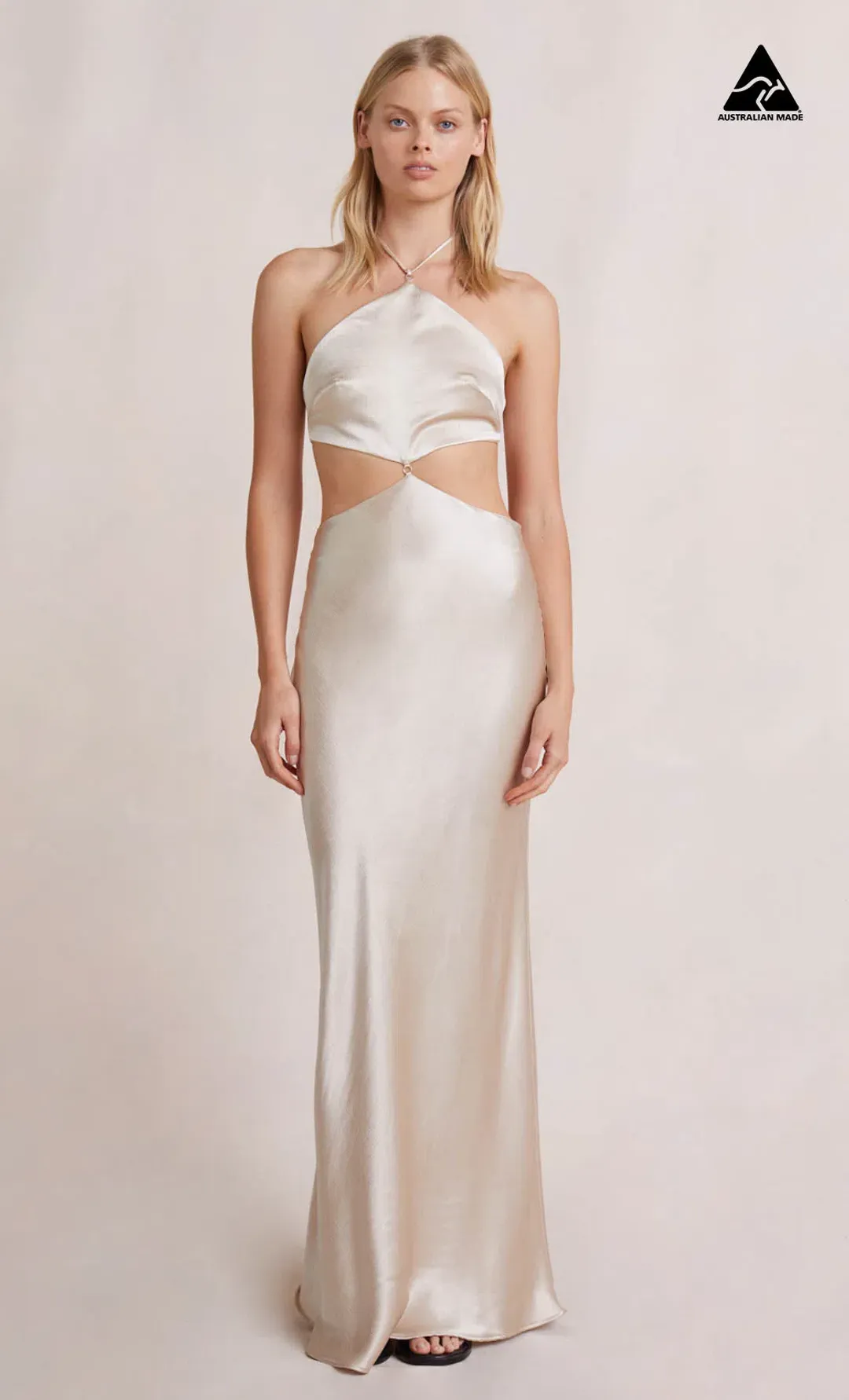 Bec & Bridge Kara Maxi Dress in Sand Size 8 for rent on The Volte - main image