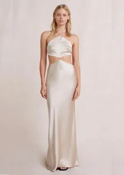 Bec & Bridge Kara Maxi Dress in Sand Size 8 for rent on The Volte - image 1