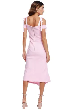 Rebecca Vallance Garance Midi Dress Pink Size 10 for rent on The Volte - image 2