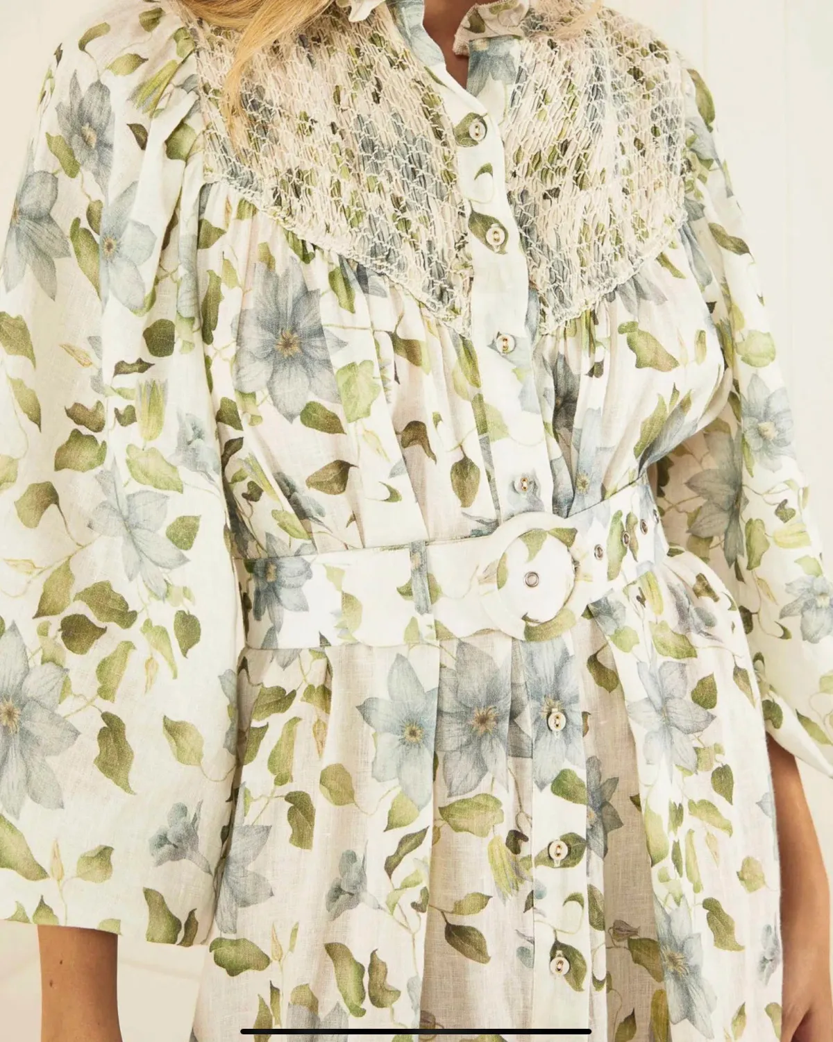 Palm Noosa Apollo Maxi Dress Blue Field Size 12 for rent on The Volte - main image