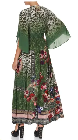 Camilla Tales of Time Long Dress with Smocked Waist Print Size S / Au 10 for rent on The Volte - image 2
