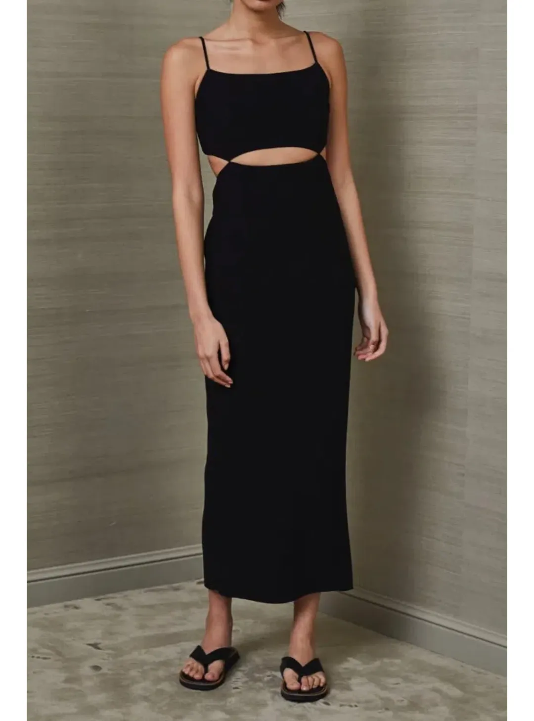 Bec & Bridge Faye Midi Dress Black Size AU 6 for rent on The Volte - main image
