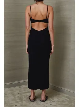 Bec & Bridge Faye Midi Dress Black Size AU 6 for rent on The Volte - image 3