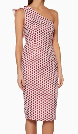 Atoir One Perfect Day Midi Dress Pink/Red Size 10 for rent on The Volte - image 2