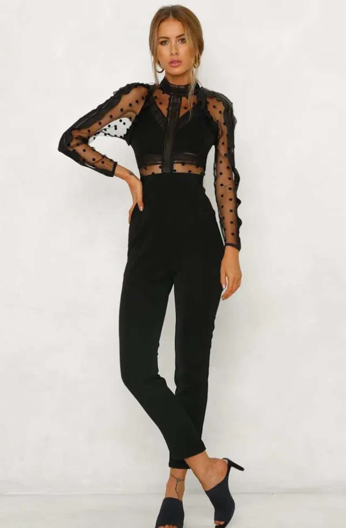 Mossman Find You Again Jumpsuit Black Size 10 - Image 2
