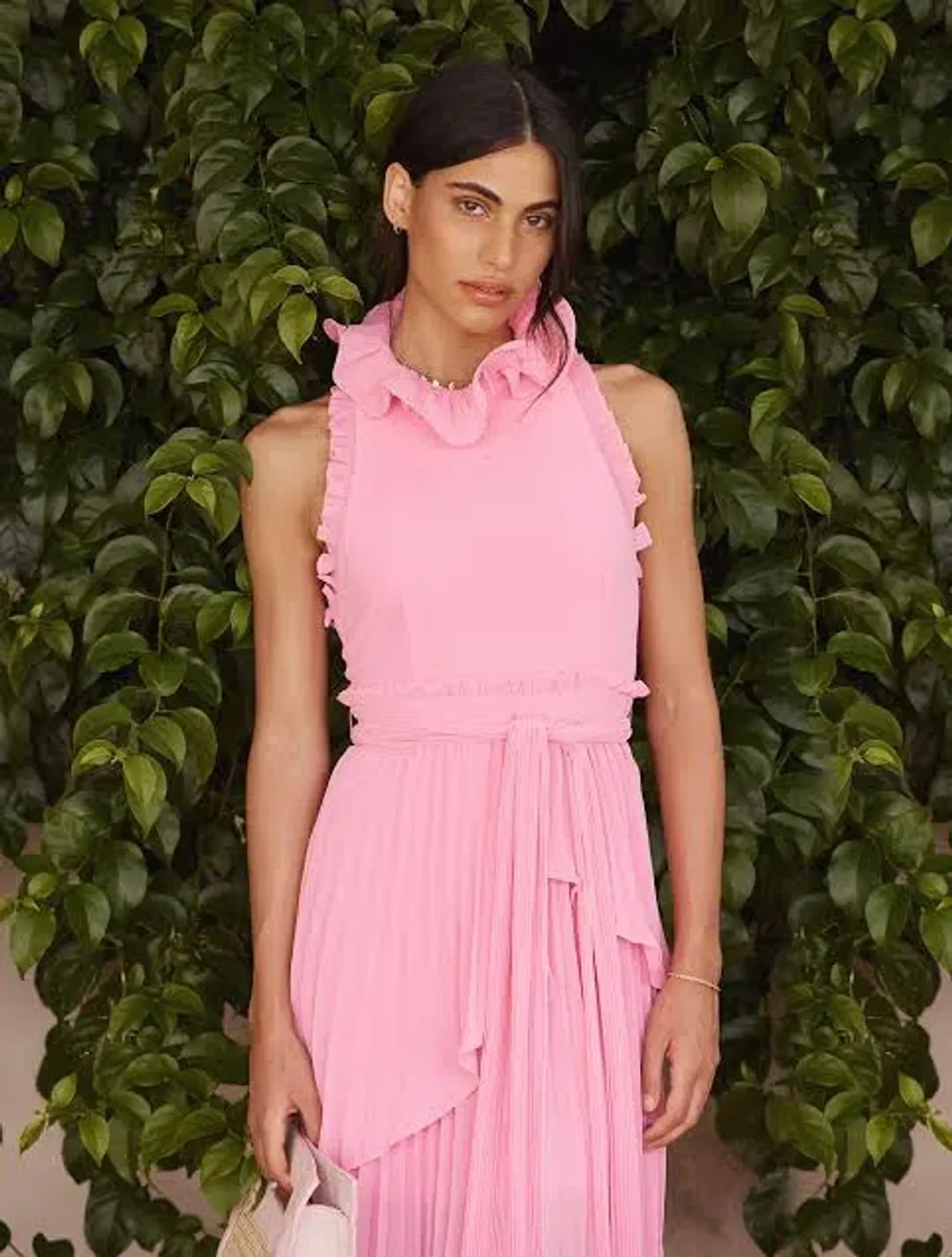 Talulah Jodi Midi Dress Pink Size 6 for rent on The Volte - main image