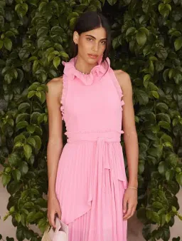 Talulah Jodi Midi Dress Pink Size 6 for rent on The Volte - image 2