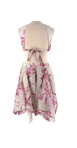 Zimmermann corsage floral print scarf mini dress size 2 for rent on The Volte - image 4
