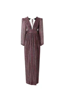 Rebecca Vallance Casey Gown Multi Lurex Size 8 for rent on The Volte - image 4