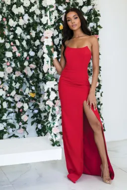 Abyss by Abby Sofia Dress Red Size 10 for rent on The Volte - image 1