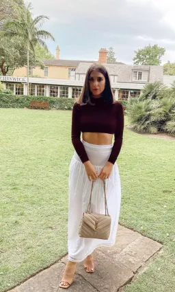 Joslin Yoko Cotton Skirt/Dress in Optical White Size 10 for rent on The Volte - image 3