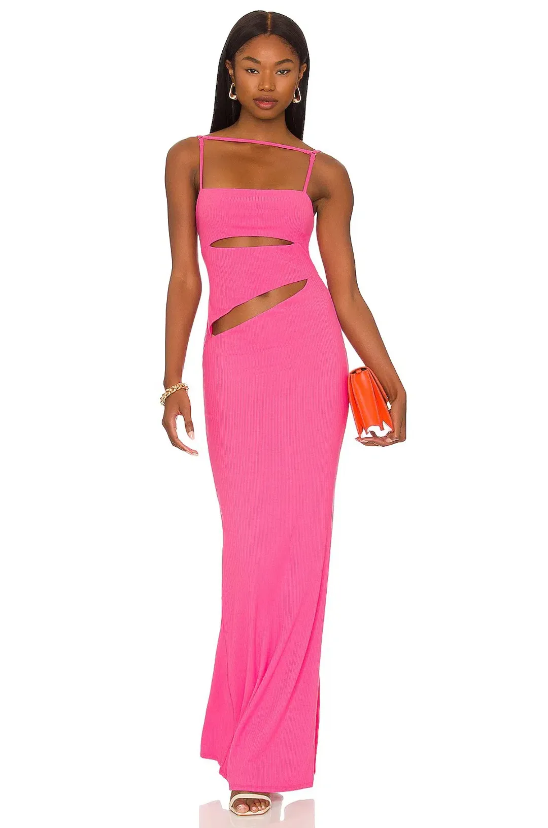 Camila Coelho Hayley Maxi Dress in Hot Pink Size S/Au 8 for rent on The Volte - main image