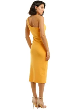 Bec and Bridge Ariel Midi Dress Yellow Size 8 for rent on The Volte - image 2