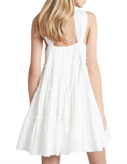 Aje Solstice Tiered Mini Dress Ivory Size 12 for rent on The Volte - image 3