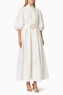 Aje Casabianca Shirt Dress White Size 6 for rent on The Volte - image 1
