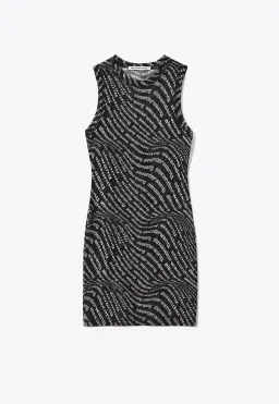 Alexander Wang Mesh Logo Dress Black Size XS/AU 6 for rent on The Volte - image 4