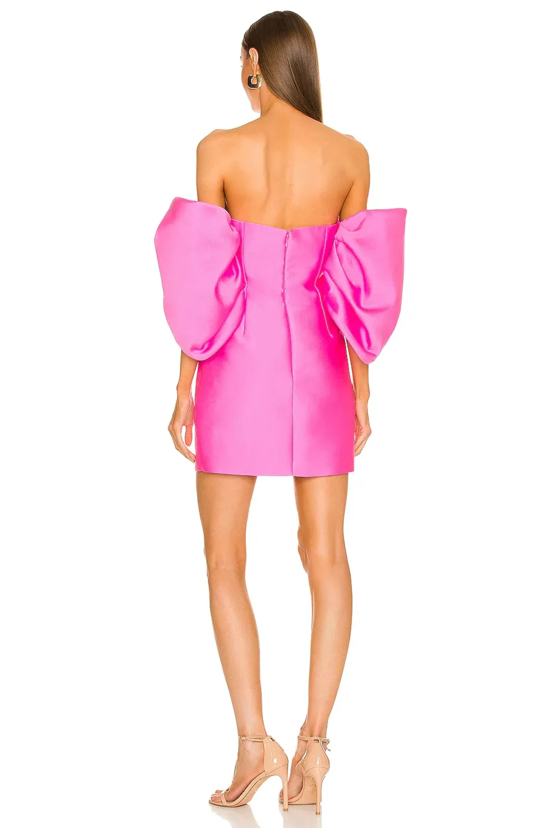 Solace London Elina Mini Dress in Pink Size 2/Au 8 for rent on The Volte - main image